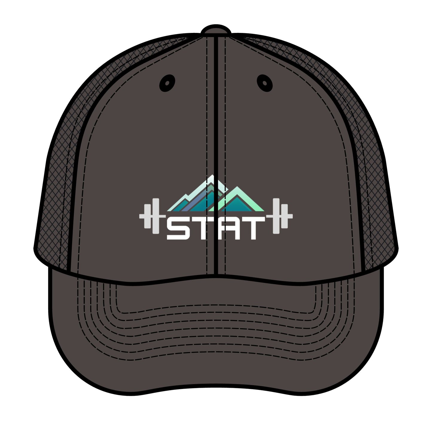 Stat Strength & Performance Mesh Trucker Hat (print)