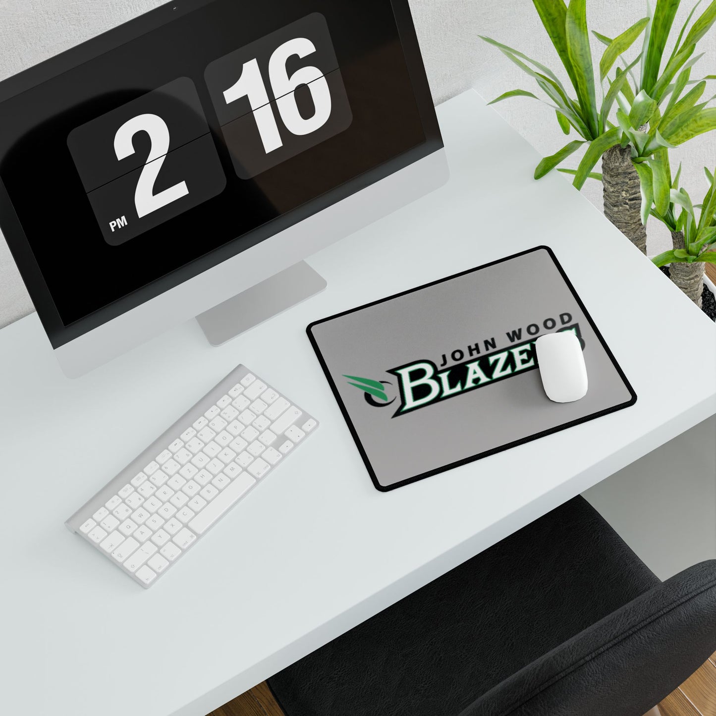 John Wood Community College Blazers Desk Mat
